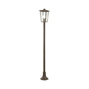 Lampione Contemporaneo Ribot Alluminio Ruggine 1 Luce E27