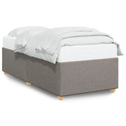 Letto singolo | Letto per adulti | Giroletto senza Materasso Tortora 90x190 cm Tessuto