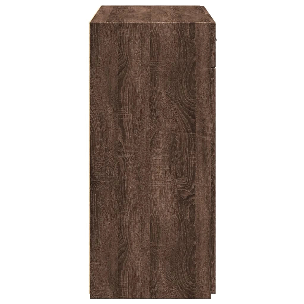 Buffet credenza cassettiera armadio mobile contenitore organizer per cucina soggiorno salotto 80 x 42,5 x 93 cm legno ingegnerizzato marrone 02_0031434