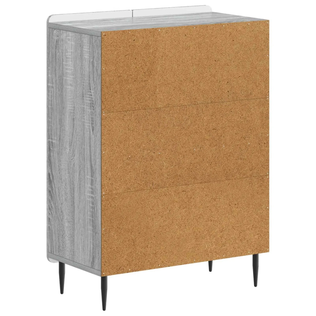 Mobiletto da Bagno ZWOLLE Sonoma grigio 59,5 x 31 x 79,5 cm 896401