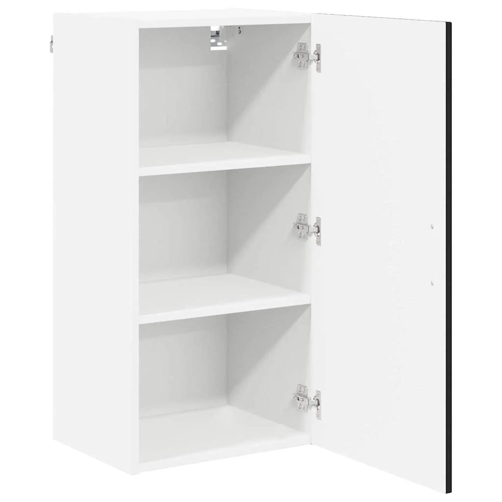 Mobile da cucina moderno ed elegante con pratico spazio contenitivo 40 x 31 x 80 cm legno composito nero 02_0054043