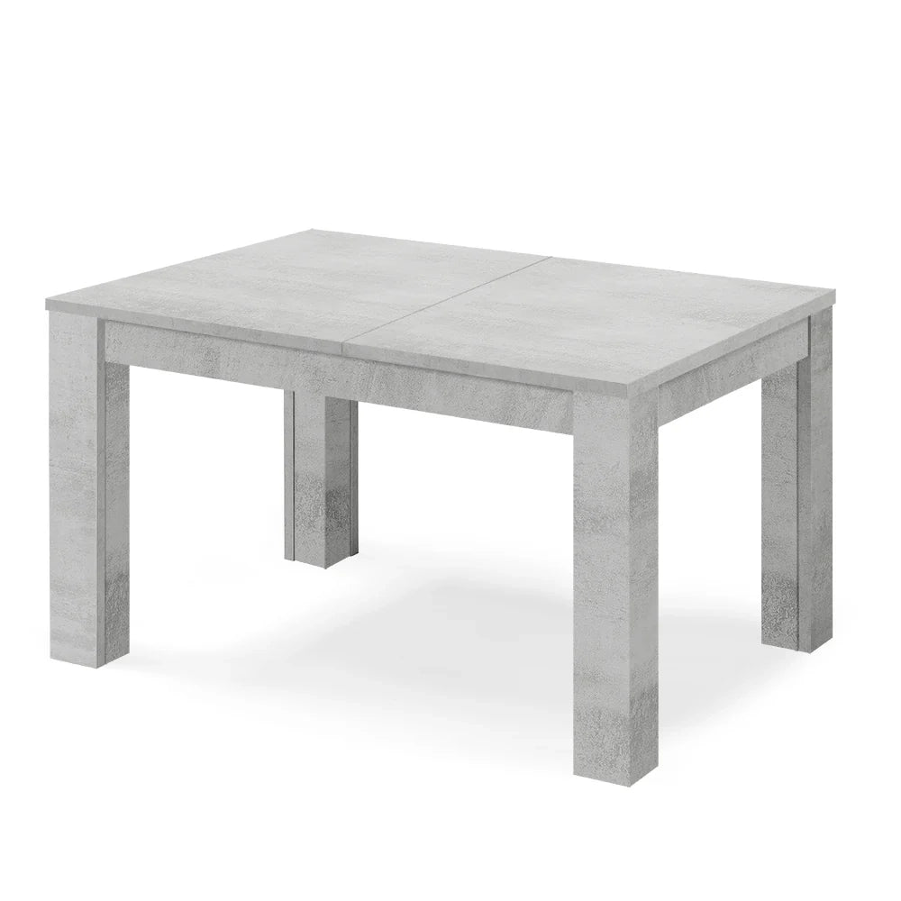 Tavolo allungabile da pranzo 160x90 fino a 320 cm Cemento modello BRIO MADE IN ITALY design moderno ideale per cucina, soggiorno e sala da pranzo