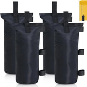 Set di 4 sacchi di peso per sabbia in pietra di Oxford 800D - riempibili con sassi di sabbia - 10 kg - nero