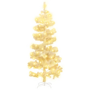 Albero di Natale Preilluminato con Vaso Bianco 150 cm in PVC 344653