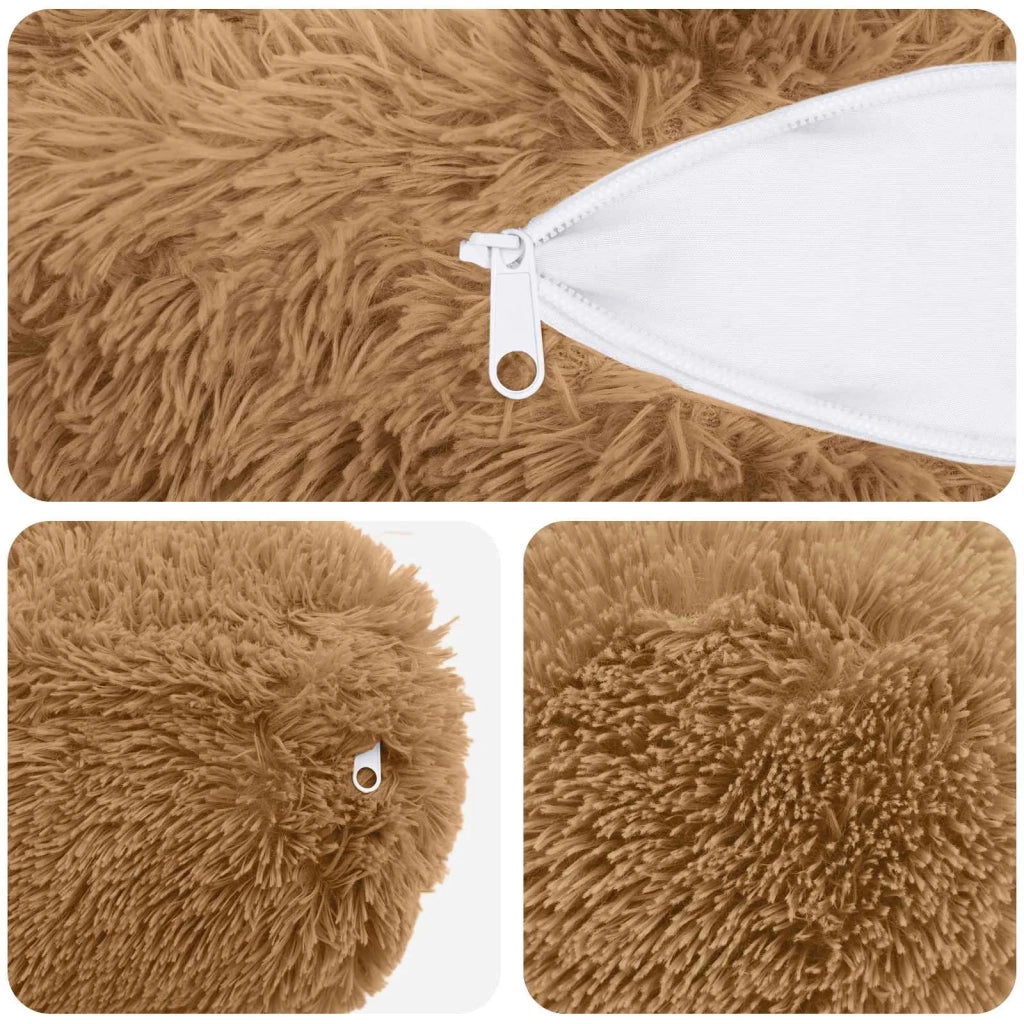Cuscino con cuscino HEERLEN 6 pz Tortora Fleece PV 930198