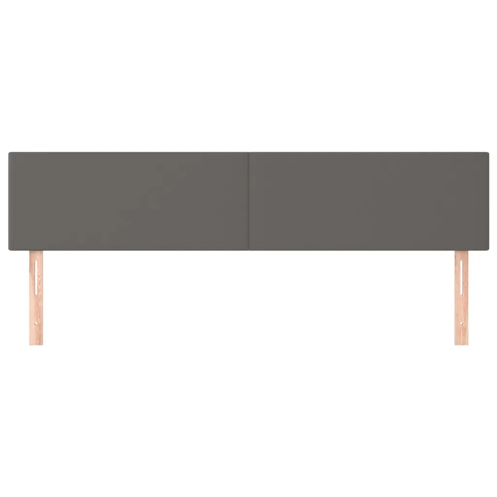 Testiera | Testata Grigio 180x5x78/88 cm in Similpelle