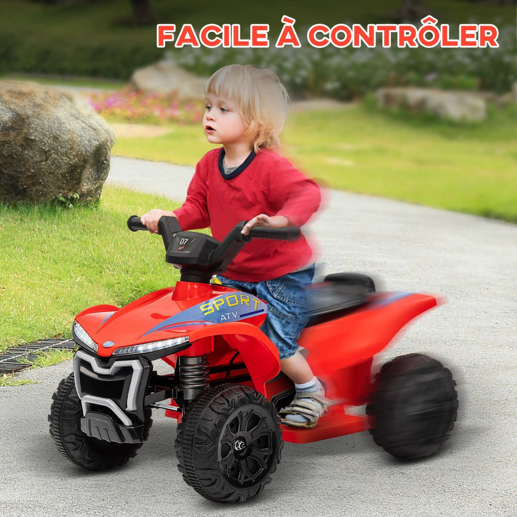 Auto Elettrica Bambini 6V ¨C zephmum ¨C Rosso 71x40.5x45 cm