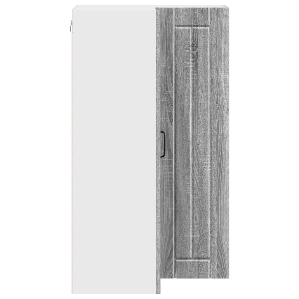 Mobile angolare per parete LUCCA Grigio Sonoma 57 x 57 x 100 cm