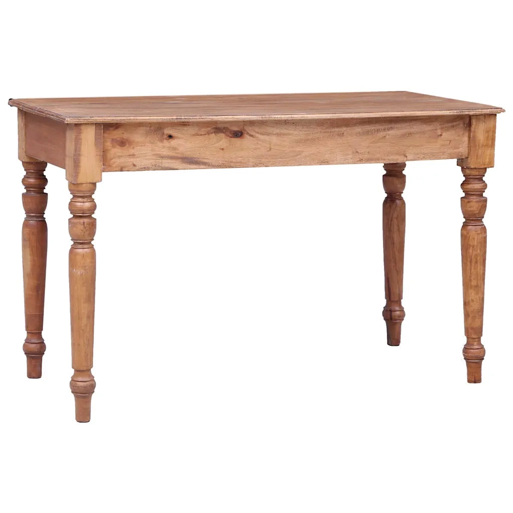 Scrivania con Cassetti 117x57x75 cm in Legno Massello di Mogano