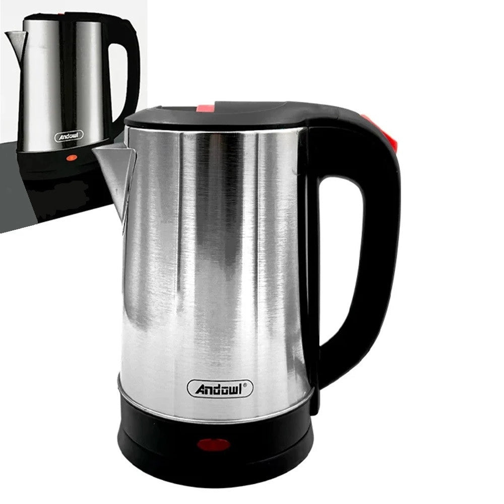Trade Shop - Bollitore Riscaldante Elettrico In Acciaio Inossidabile Capacità 1,8 Lt 1500 W Q-rs286 -