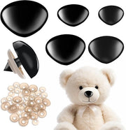 Accessori di sicurezza per bambole - Set di 25 pezzi - Adatto per bambole con pelo e peluche - Nasini in plastica con chiusura - Accessori per bambole