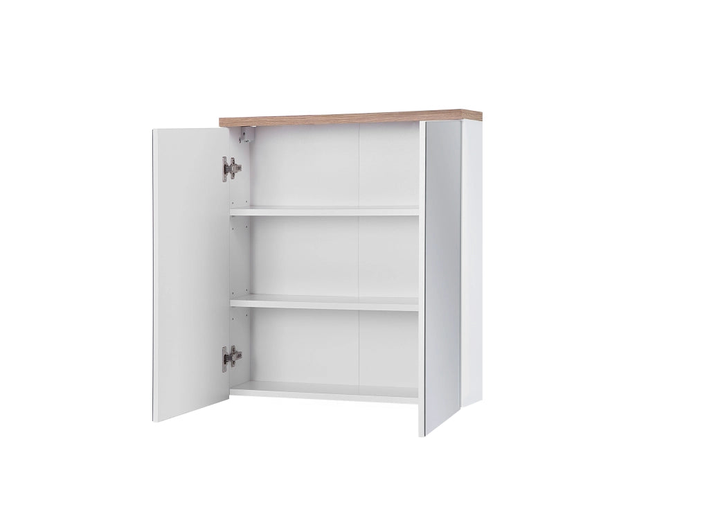 Mobile con specchio 60 cm 2 ante Bali White 60 x 70 x 20 cm