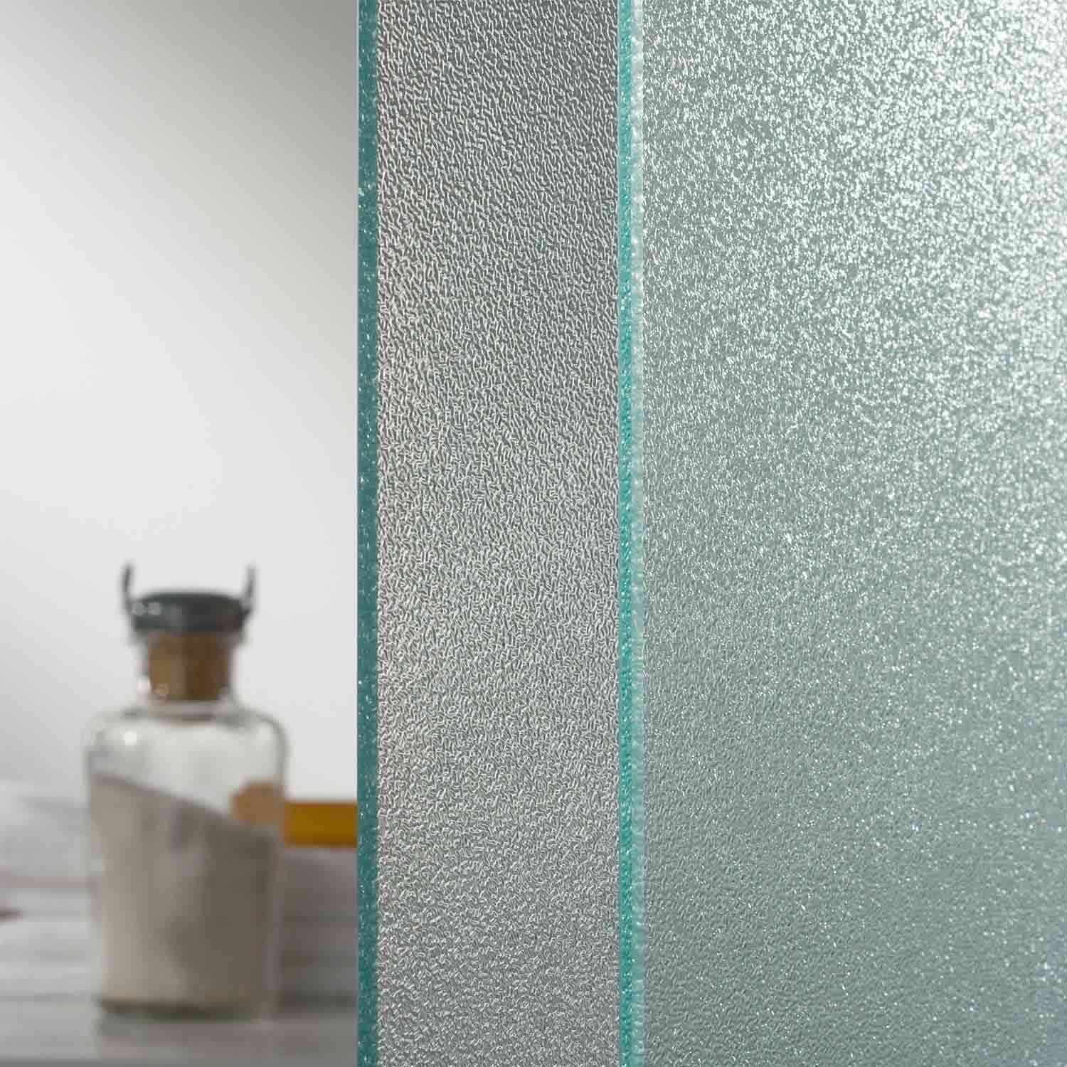 Porta Parete Doccia 75 cm 1 Anta a Libro in Cristallo Opaco 4mm H198 Fosterberg Fyn