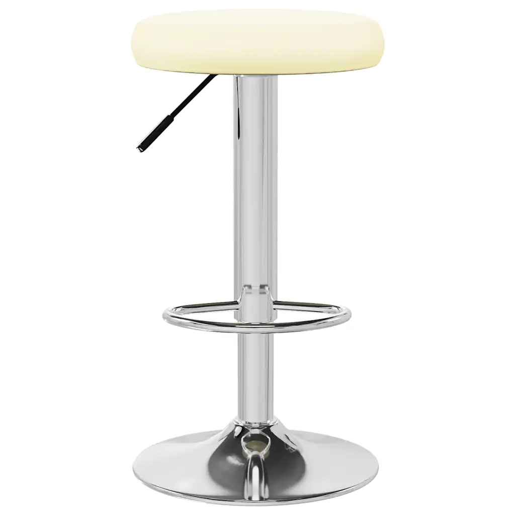 Sgabelli da Bar 2 pz Crema in Similpelle 333101