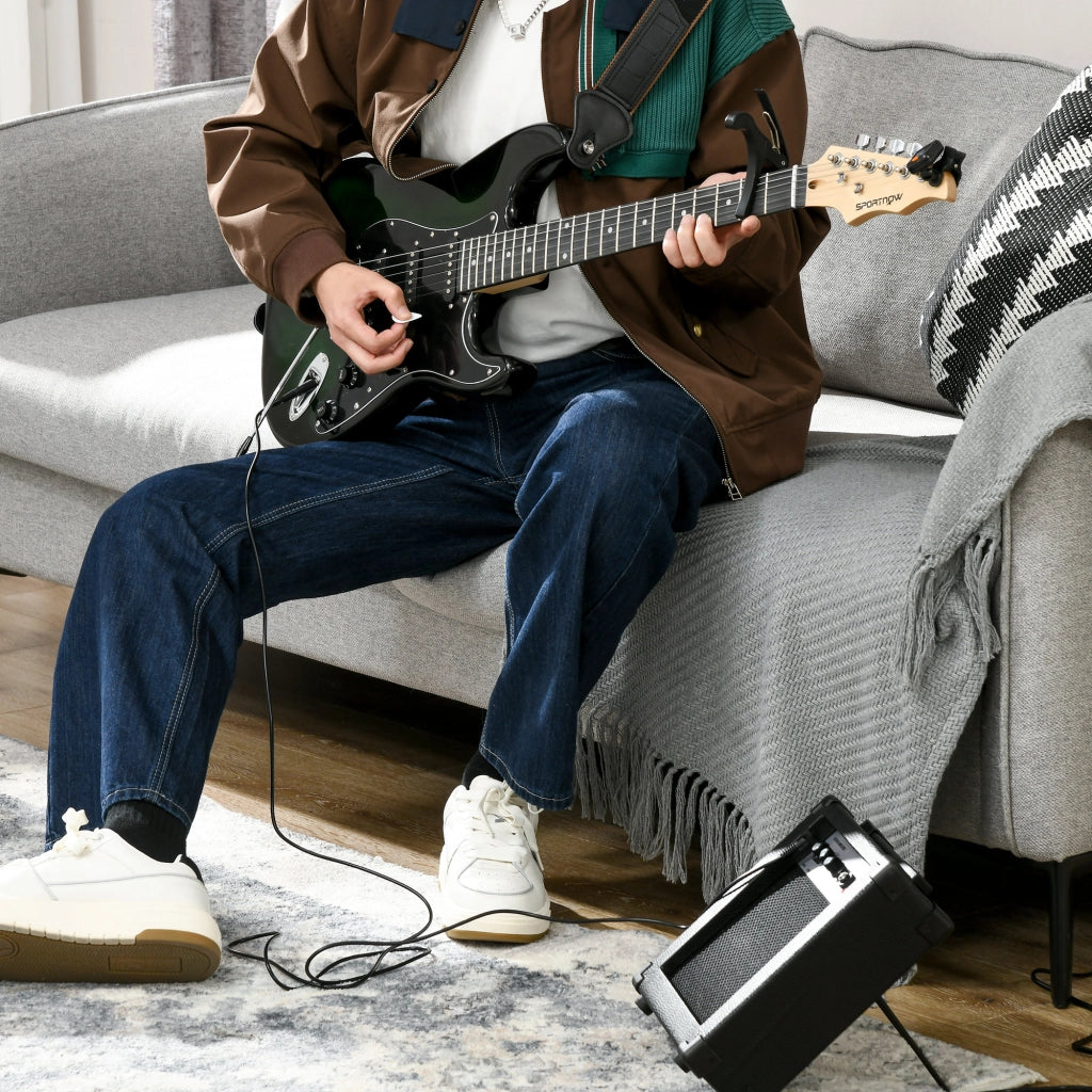 Kit Chitarra Elettrica per Principianti con Amplificatore 15W ¨C zephmum ¨C Nero