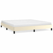 Letto matrimoniale | Letto per adulti | Giroletto Crema 180x200 cm in Similpelle