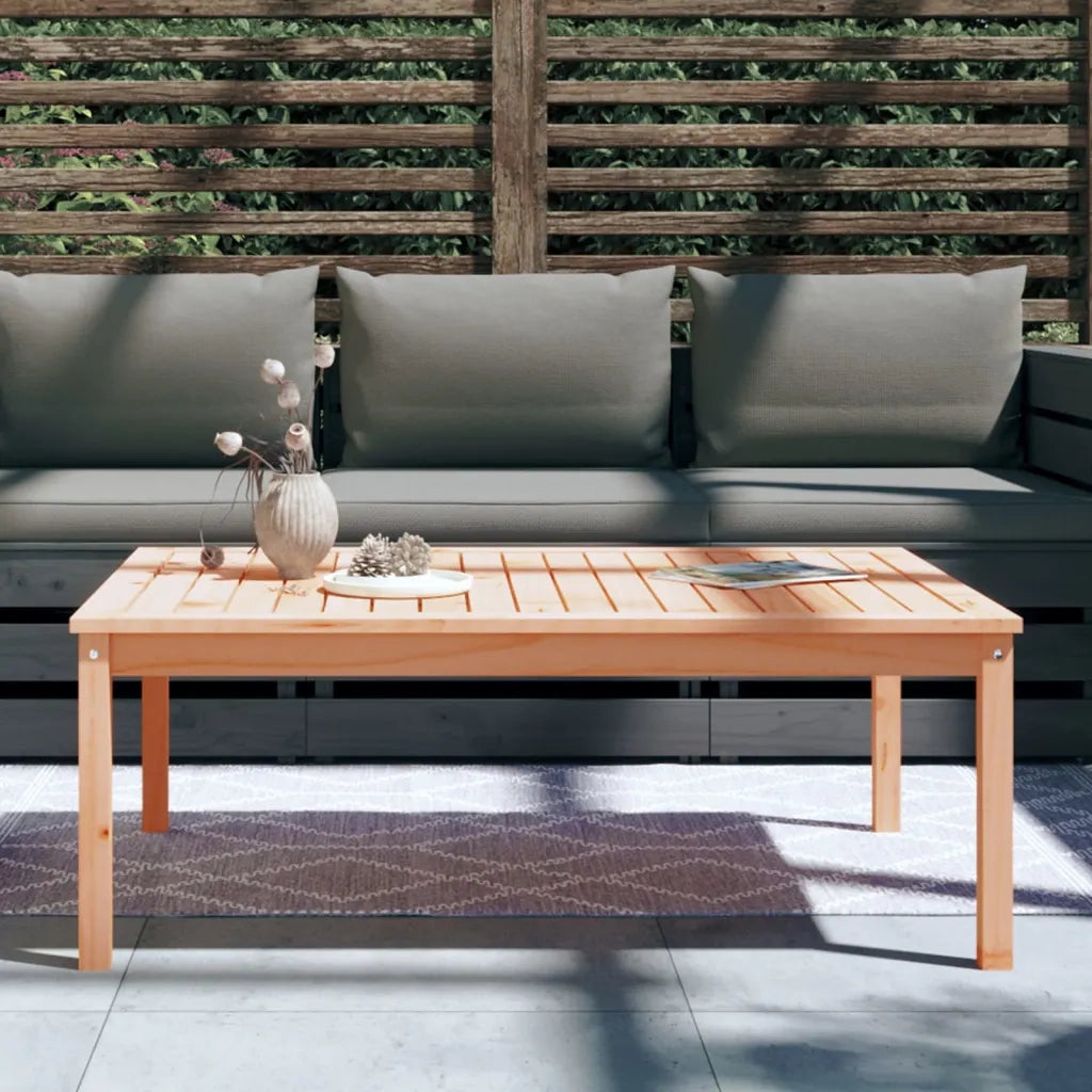 Tavolo da Giardino-Tavolo da esterno 121x82,5x45 cm in Legno Massello di Douglas