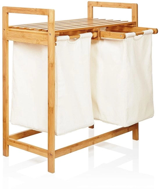Asciugamano in stile bamboo - con tasche di cotone rimovibile - 1 pezzo - bamboo