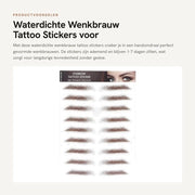 Sticker per sopracciglia acqua resistente - Sticker per tatuaggio sopracciglia - Adesivo per durata prolungata - Make-up a lunga durata - Materiale sicuro - Facile da applicare - Tatuaggio sopracciglia