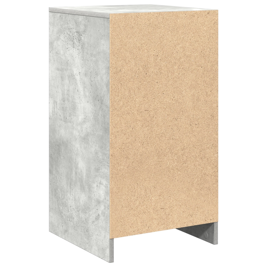 Sideboard Grigio Cemento 40x41x75 cm Legno Ingegnerizzato