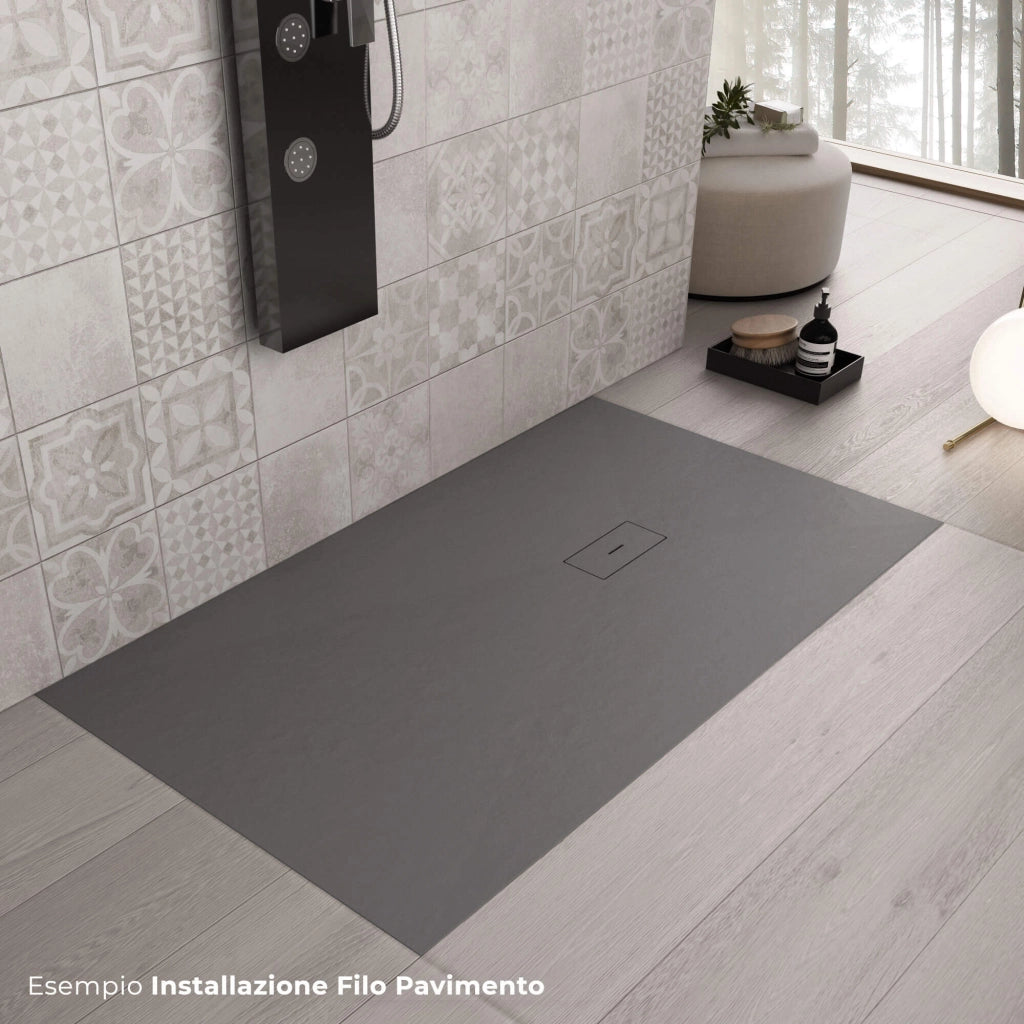 Piatto Doccia in Pietra 100x150 cm Bonussi Manila Antracite