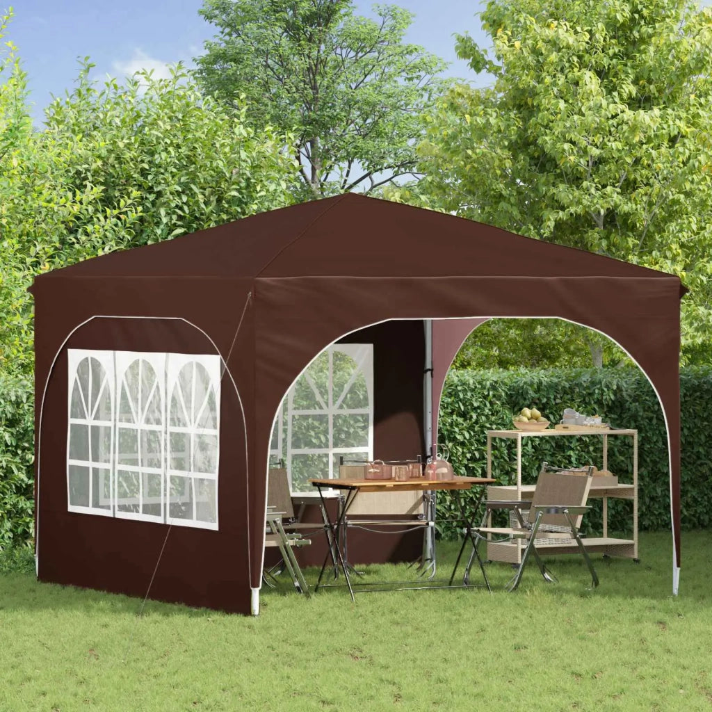 Tenda per feste a pop-up 290 x 290 x 245 cm Marrone 42019863