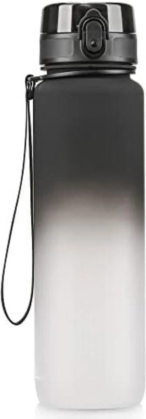 Bidone 1 Litro - Contenitore 1 Litro - Bidone 1000ml - Contenitore 1 Litro - Nero/ Bianco