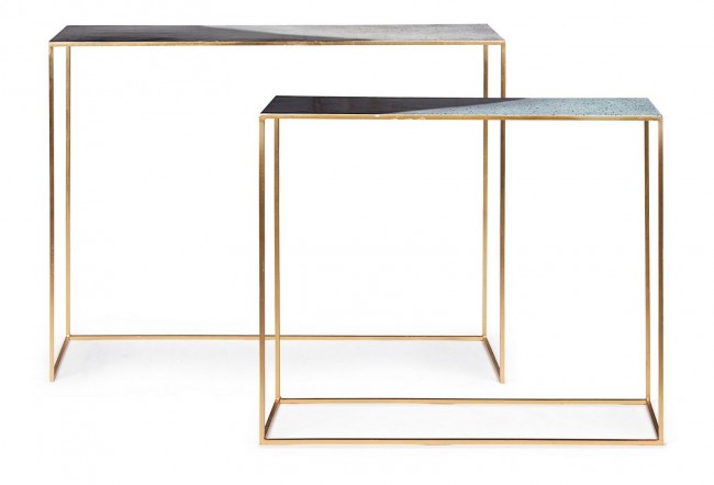 Set 2 Consolle Desur in Metallo