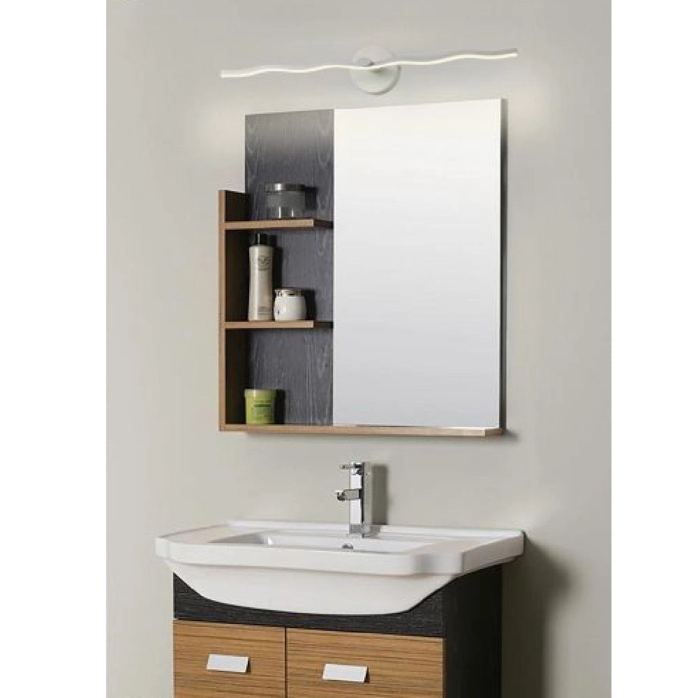 Trade Shop - Lampada Led Da Specchio Moderna Applique Luce Fredda Naturale 10 Watt 800lm F12 -