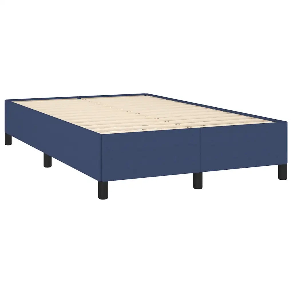 Letto a Molle con Materasso e LED Blu 120x190 cm in Tessuto
