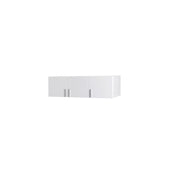 Mobile sopra armadio 3 porte - Collezione FLEX - L136 x H40 x P54 cm - Bianco lucido - Stile design