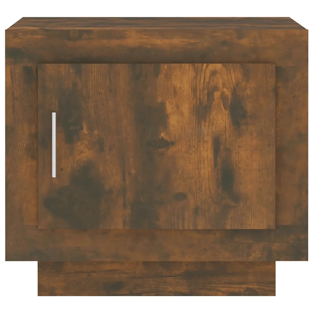 Tavolino da Salotto-Tavolino da soggiorno-Tavolo Rovere Fumo 51x50x45cm in Legno Multistrato