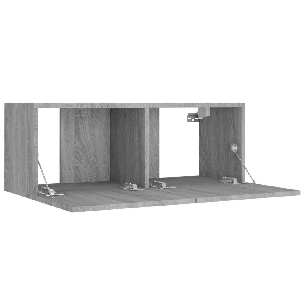 Set di Mobili Porta TV 4 pz Grigio Sonoma in Legno Multistrato 3114204