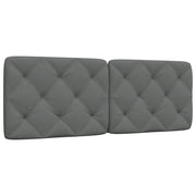 Cuscino Testiera Grigio Scuro 140 cm in Tessuto