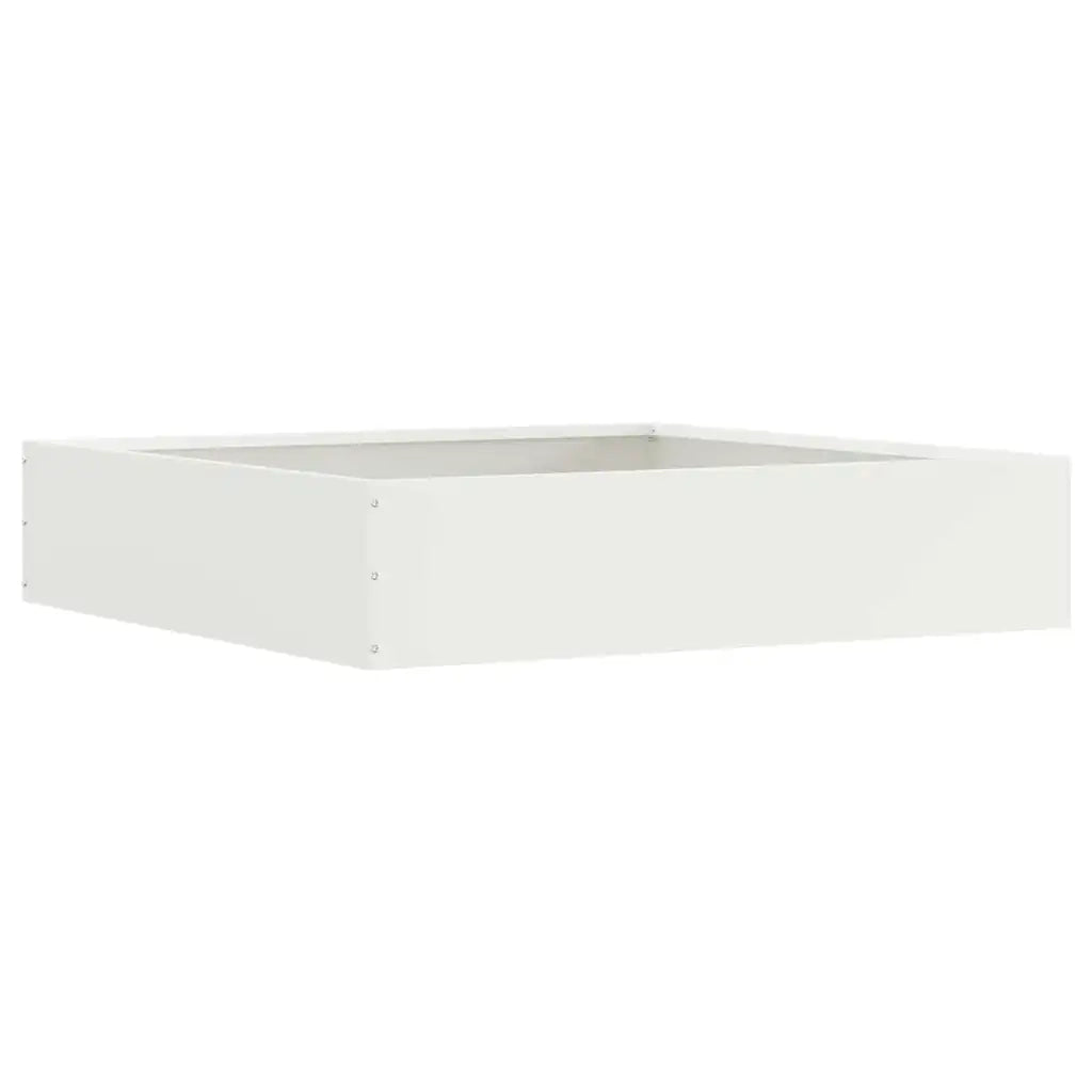 Bordura per Prato 6 pcs Bianco 60 x 60 x 13 cm Acciaio 874733