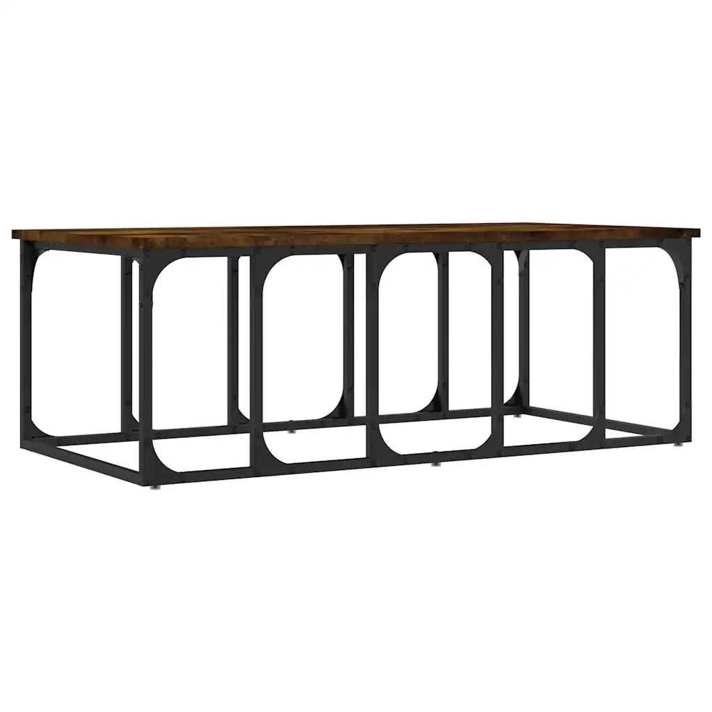 Tavolino da salotto | Tavolino da caff¨¨ | Tavolino da Soggiorno Rovere Fumo 100x50x35,5cm Legno Multistrato