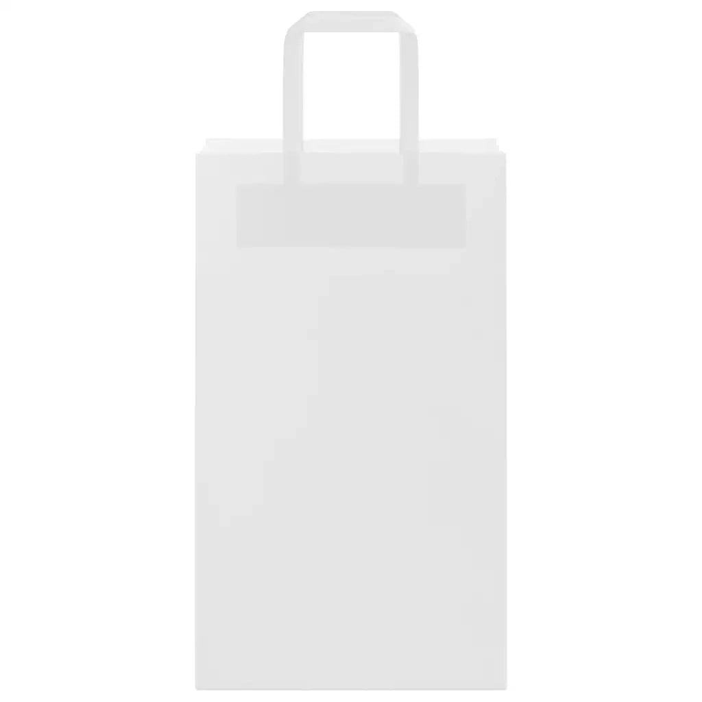 Sacchetti di Carta 250 pz con Manici Bianchi 21x11x36 cm 4101841