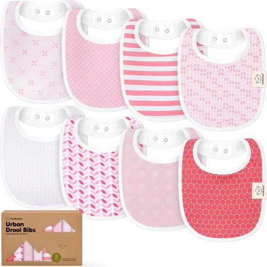 Set di asciugamani per bambini in cotone biologico - 8 pezzi - Asciugamani per bambini grandi - Asciugamani per bambini da 0 a 3 anni (colorati)