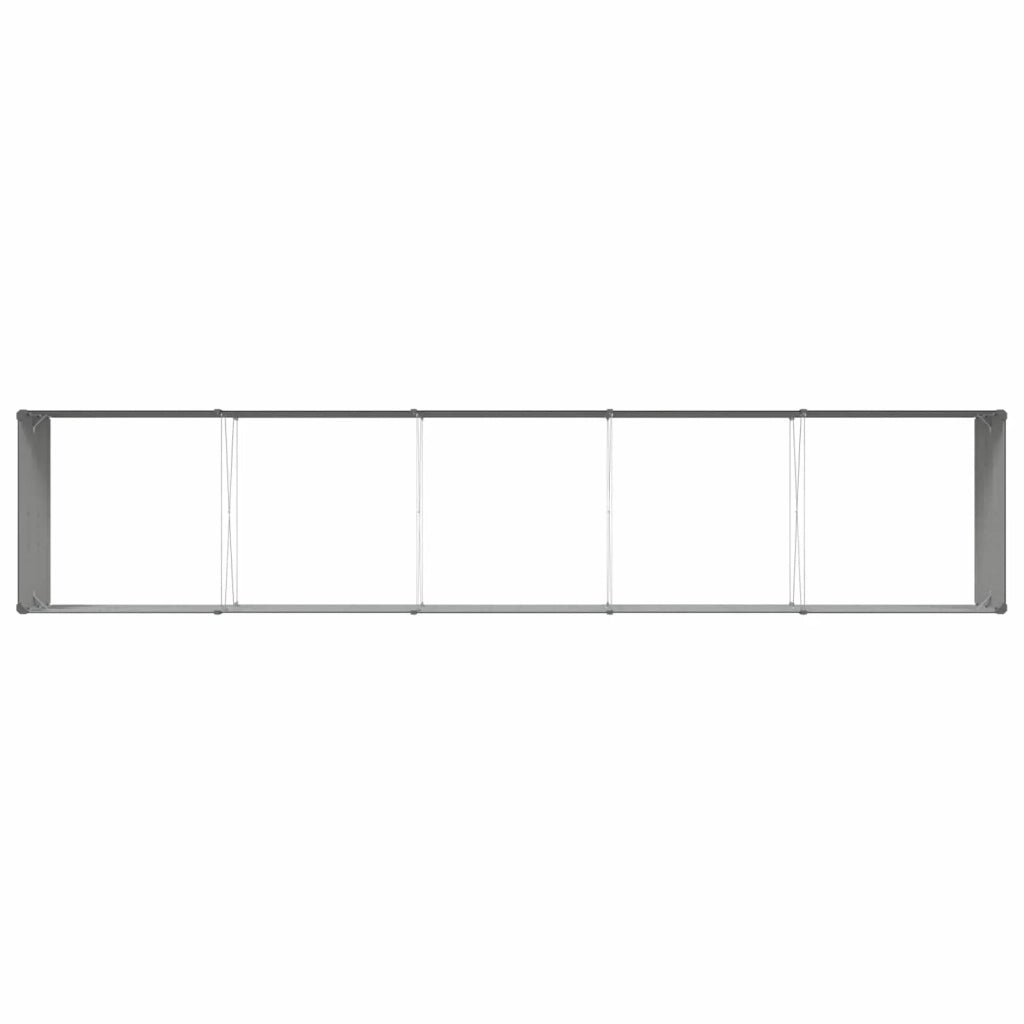 Fioriera Antracite 480 x 100 x 45 cm Acciaio zincato