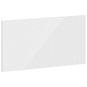 Testiera da Muro HAARLEM Bianco Legno ingegnerizzato 896975