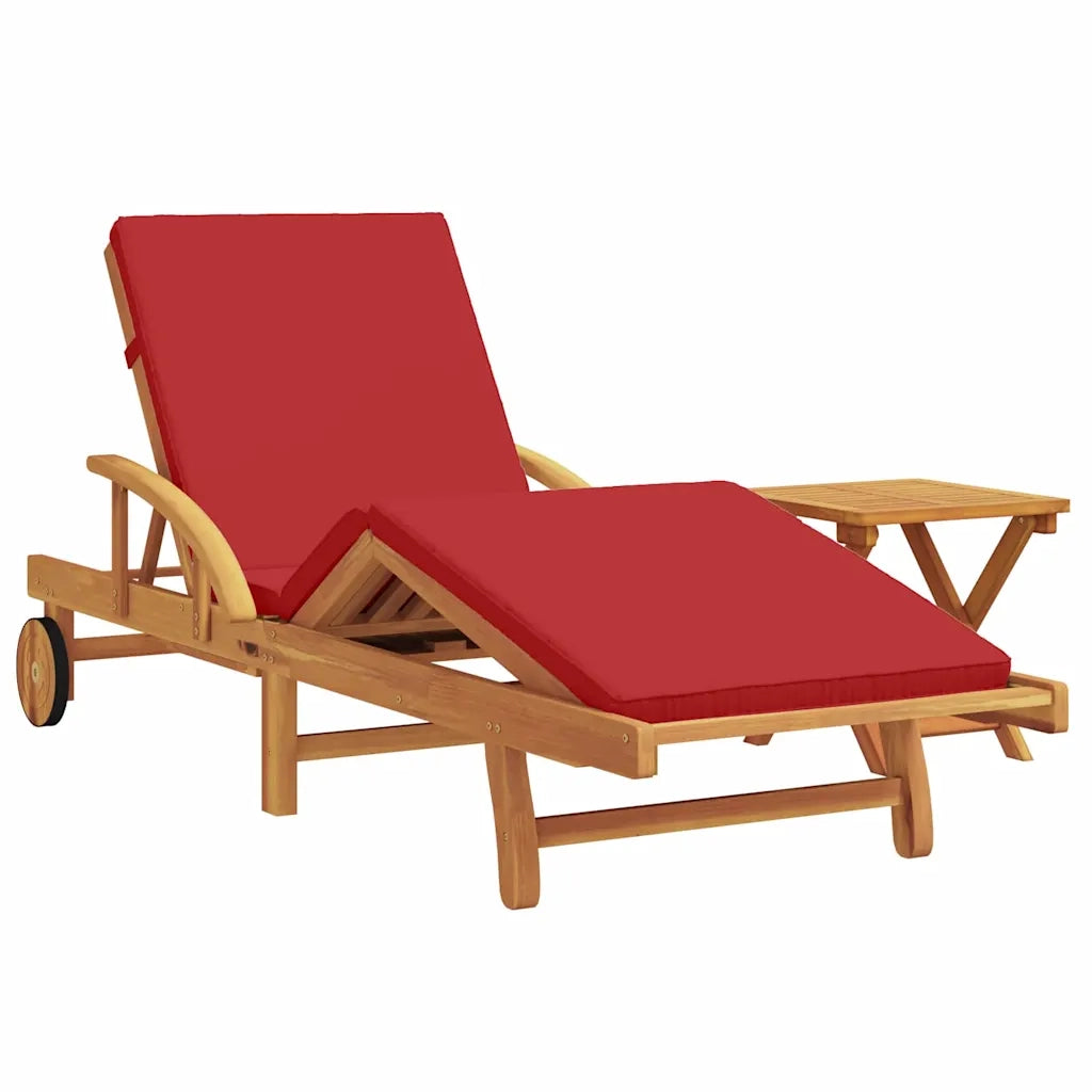 Lettino da sole 2 pcs Rosso 200 x 67 x 84 cm 3325183