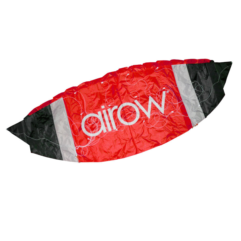 Aquilone Vela a forma di Paracadute 140x60 Nero e Rosso