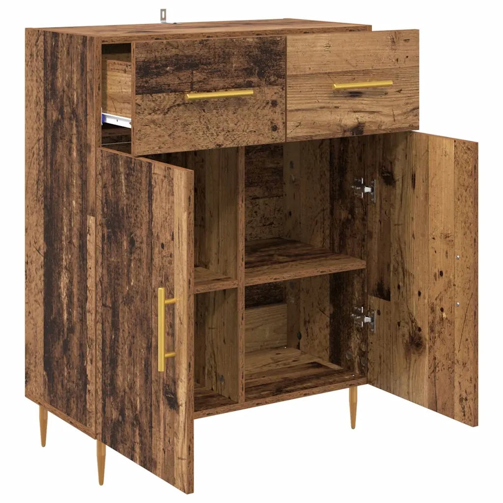 Credenza-Buffet-Armadio da cucina Legno vecchio 69,5 x 34 x 90 cm Legno multistrato 256497