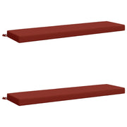 Cuscini per Panchina a 2 Pezzi SOEST 2 pz 100% Poliestere Rosso 949793