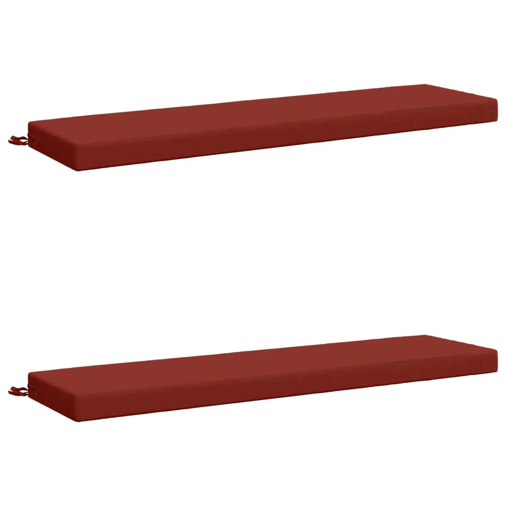 Cuscini per Panchina a 2 Pezzi SOEST 2 pz 100% Poliestere Rosso 949793