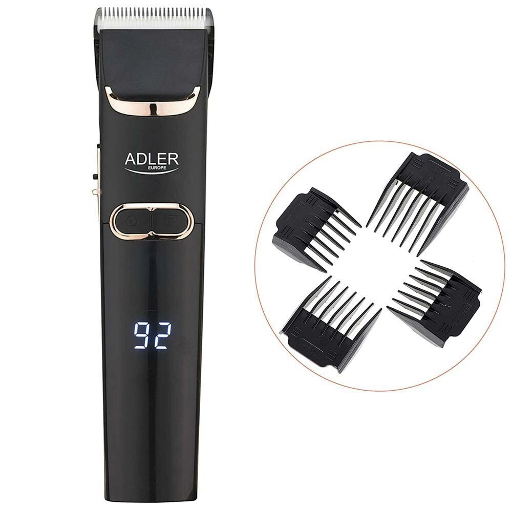 Rasoio Taglia Capelli Trimmer Elettrico Ricaricabile Regola Barba 4 Pettini
