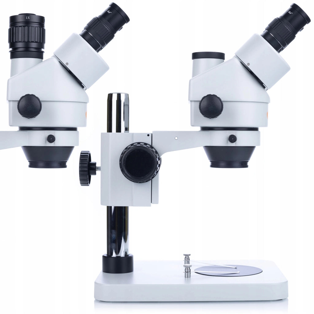 Set Microscopio Trinoculare Mercury Pro con Telecamera e Display 8" – Zoom 7x-45x, Oculare WF10X/20mm, Base Antistatica
