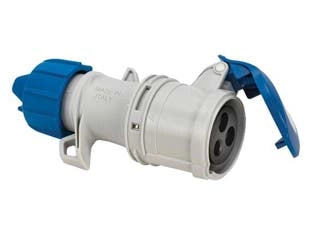 PRESA INDUSTRIALE VOLANTE ARGO BLU 2P+T 16A IP54- - cablaggio a vite 71100V - 2 pezzi FANTON