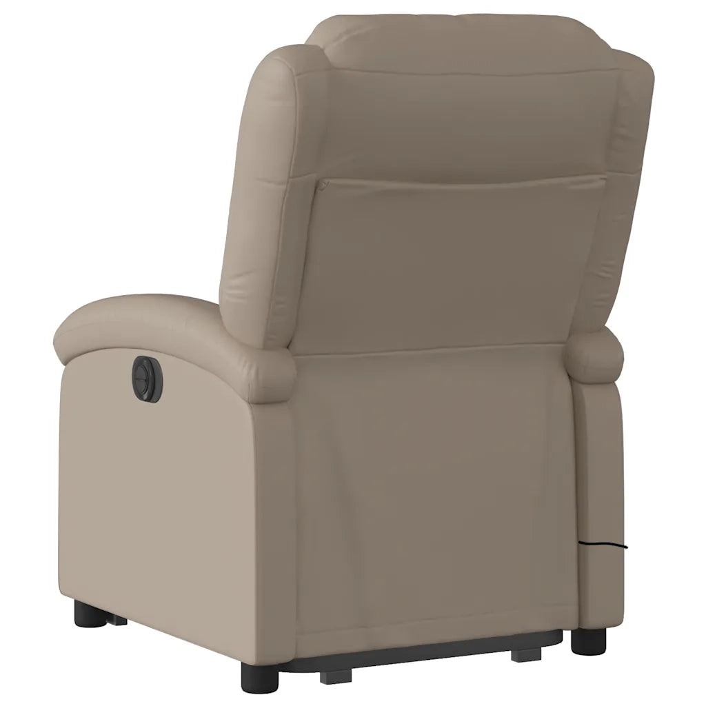 Poltrona Alzapersona Massaggio Elettrica Cappuccino Similpelle 3204253
