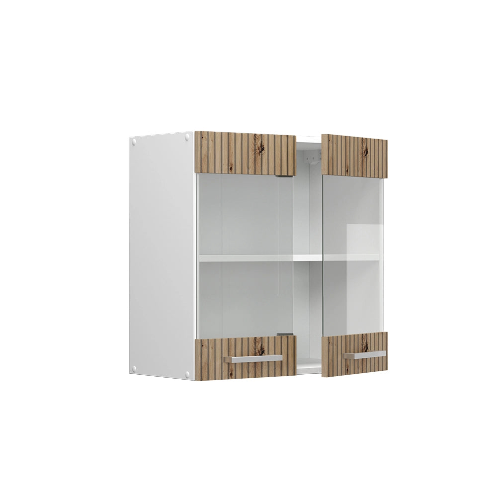 Vicco Mobile da cucina in vetro Rovere artigianale 60 cm